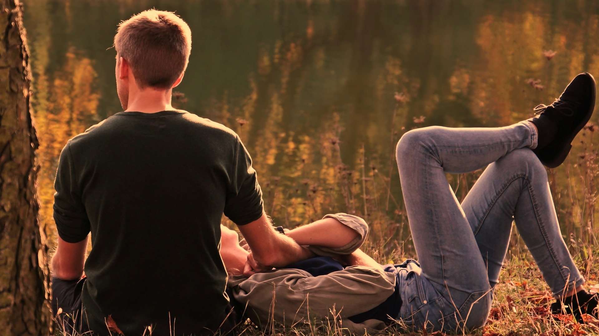 Couple relaxing